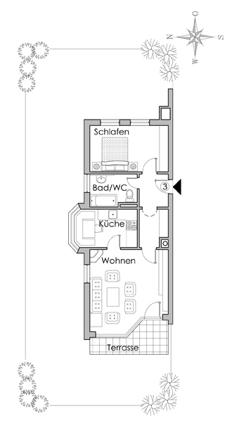 Grundriss der Ferienwohnung Oberstdorf / Oberallgäu am Plattenbichl